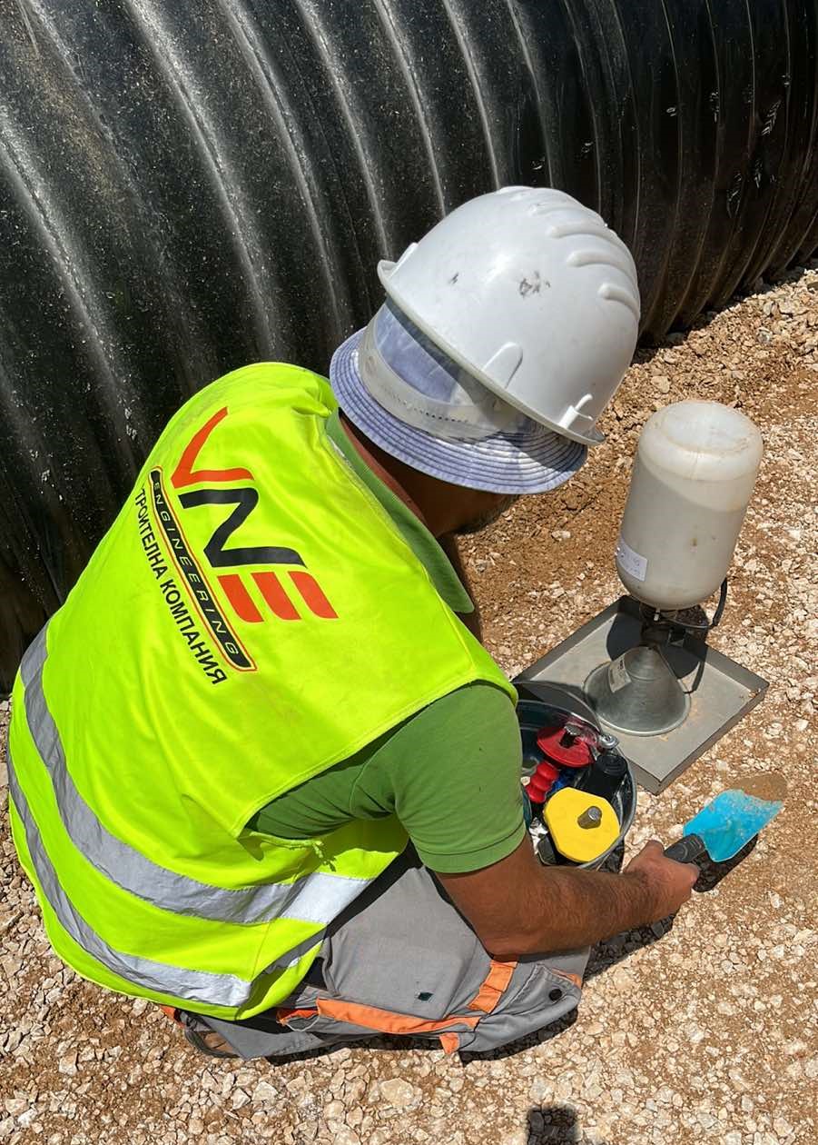 Field measurements during construction